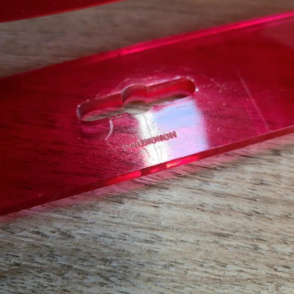 Vintage Lucite dual sided table or wall mirror. - Picture 6 of 6